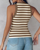 Amanda - Off-shoulder tanktop med indbygget bh og rund