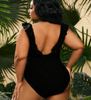 Francesca plus size rygløs badedragt