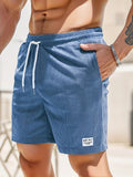 Alessio - Komfortshorts med Stribet Design