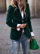 Julia fløjlsblazer