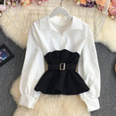 Jessica tofarvet bluse