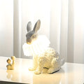 Dekorativ kaninlampe i Art Deco-stil til bordbelysning