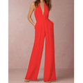 Grace - ærmeløs jumpsuit med dyb V-hals