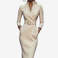 Dame V-Halset Bodycon Kjole