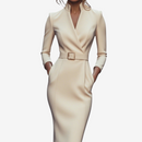 Dame V-Halset Bodycon Kjole