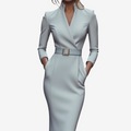 Dame V-Halset Bodycon Kjole
