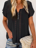 Tracie afslappet bluse med V-hals