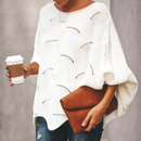 Dame Oversized Hulfærdig Strik Sweater