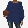 Dame Oversized Hulfærdig Strik Sweater