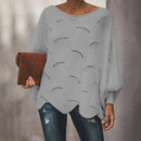 Dame Oversized Hulfærdig Strik Sweater