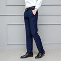 Perara slim fit bukser med flad front og minimalistisk