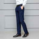 Perara slim fit bukser med flad front og minimalistisk