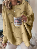 Lina - Afslappet sweater med lanterneærmer og rund