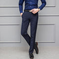 Perara slim fit bukser med flad front og minimalistisk