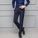 Perara slim fit bukser med flad front og minimalistisk