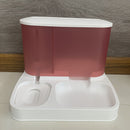 PetNest – Kompakt hævet foderstation med gennemsigtigt låg og system med to skåle