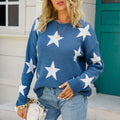 Celeste legende sweater med stjerneprint, rund