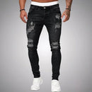 Max - Slim fit bukser med flere lommer og slidte detaljer
