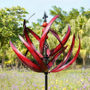 BreezeBloom - Vinddrevet havespinder med elegant roterende