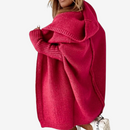 Dame Hoodie Strikket Cardigan