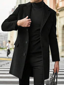 Mark - Herre overfrakke slim fit med flere lommer