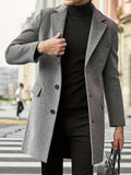 Mark - Herre overfrakke slim fit med flere lommer
