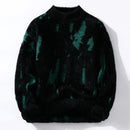 Stilfuld, printet sweater med lange ærmer og rund