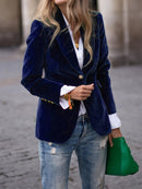 Julia fløjlsblazer
