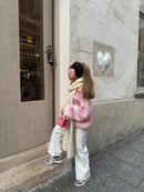 Lily - Overdimensioneret stribet sweater med rund hals og
