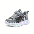 DinoSteps - Lysende sko med dinosaurdesign og LED-såler