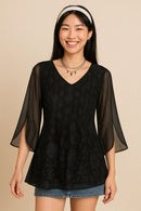 Ashley blomsterbluse