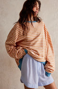 Sophia - Overdimensioneret stribet sweater med rund hals og