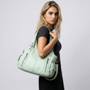 Dame skuldertaske med aftagelig crossbody-rem