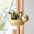 LeafHug – Bærbar hængende blomsterpotte med dovendyrsdesign