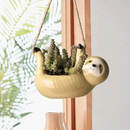 LeafHug – Bærbar hængende blomsterpotte med dovendyrsdesign