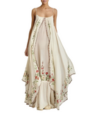 Miriam - Dame maxikjole med blomsterprint &
