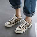 Seraphina - Moderne flade sneakers med leopardprint og