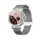 Elegant smartwatch med skarp, rund skærm