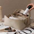 Olivia - Makeup-rejsetaske med bred åbning og stort rum