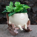 Smiley Ansigt Plantepotte til Dekoration