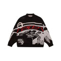 Helen langærmet sweater med rund hals og unikt design