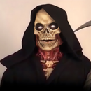 Blodig Skeletmaske til Halloween Kostume