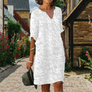 ComfortBloom - Blomstret elegant kjole