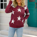 Celeste legende sweater med stjerneprint, rund