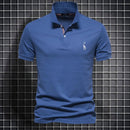 Herre Slim Fit Polo Shirt med Knaplukning og Klassisk Krave