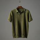 Herre Kortærmet Polo Shirt med Nedslået Krave