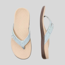 Dame flip-flop slippers med dekorativ spænderem