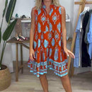 Dame Mini-Kjole med Print
