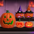 LED Græskar Sæt til Halloween Dekoration