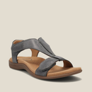 Dame flade sandaler med rem og magisk tape